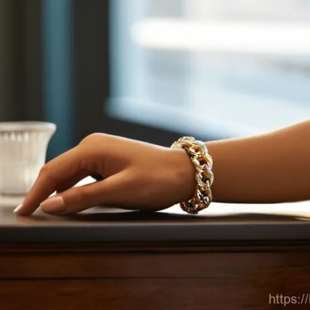 티파니 앤 코 팔찌 컬렉션 비교 - **Prompt 1: "Return to Tiffany: A Timeless Embrace"**
    A sophisticated young woman, early 20s, wi...