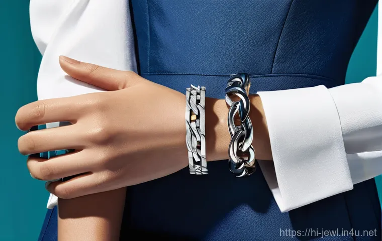 티파니 앤 코 팔찌 컬렉션 비교 - **Prompt 2: "Tiffany T: Modern Urban Sophistication"**
    A confident and stylish individual, mid-2...